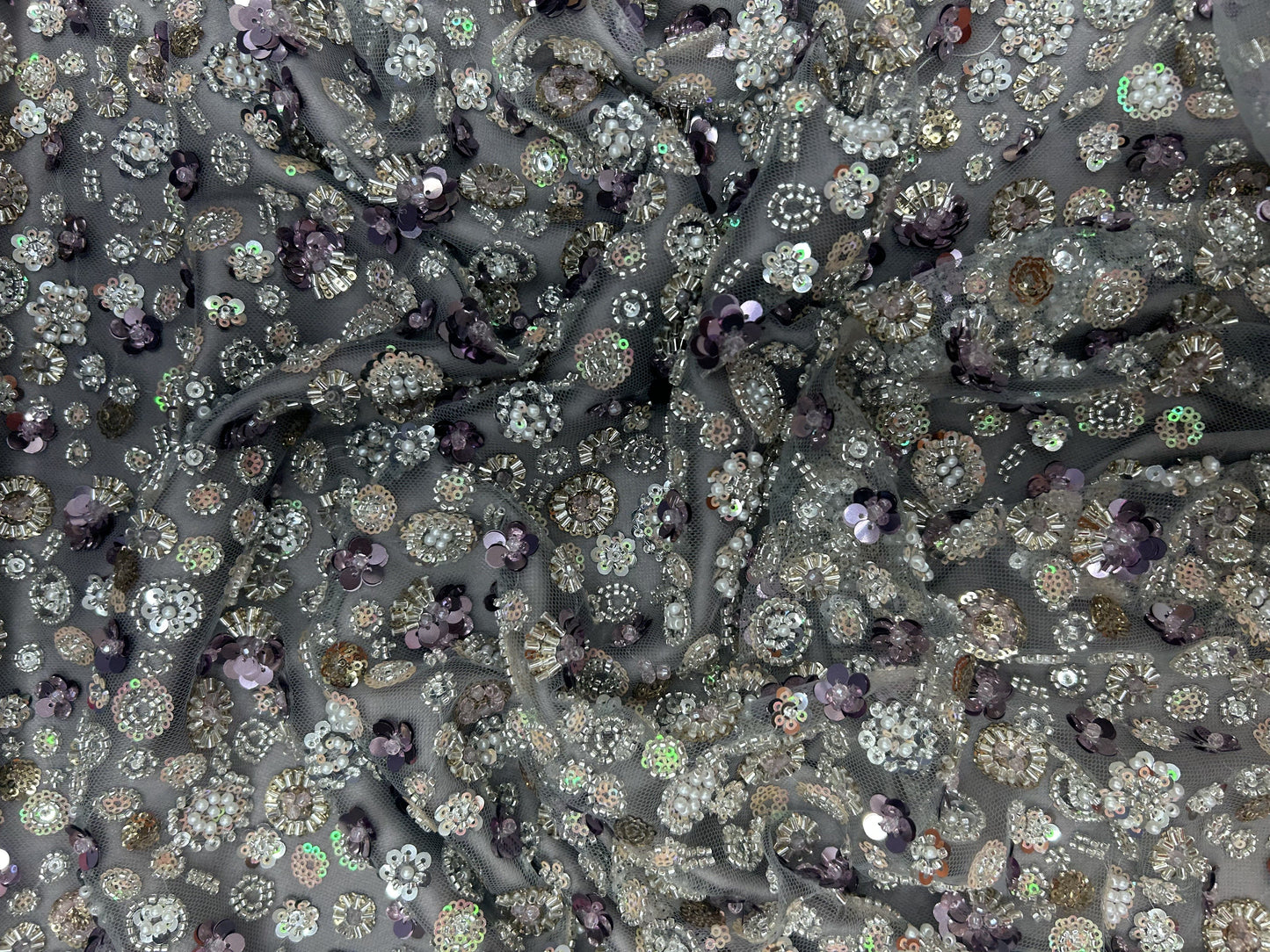 NET EMBROIDERY CRYSTAL FULL
