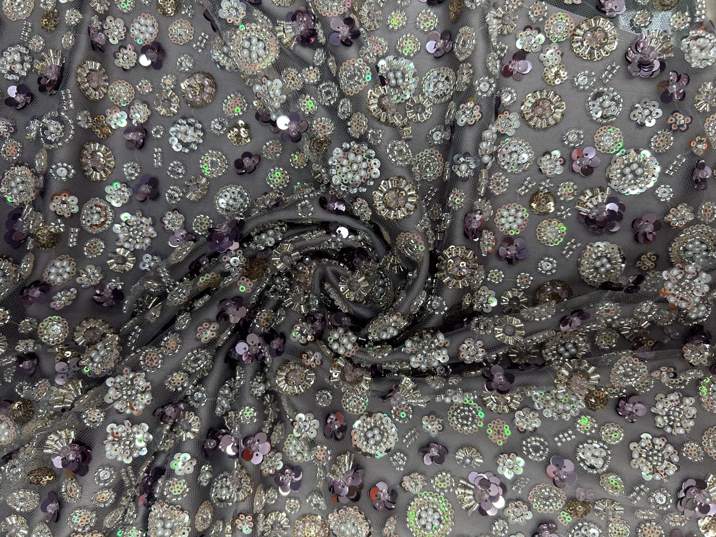 NET EMBROIDERY CRYSTAL FULL