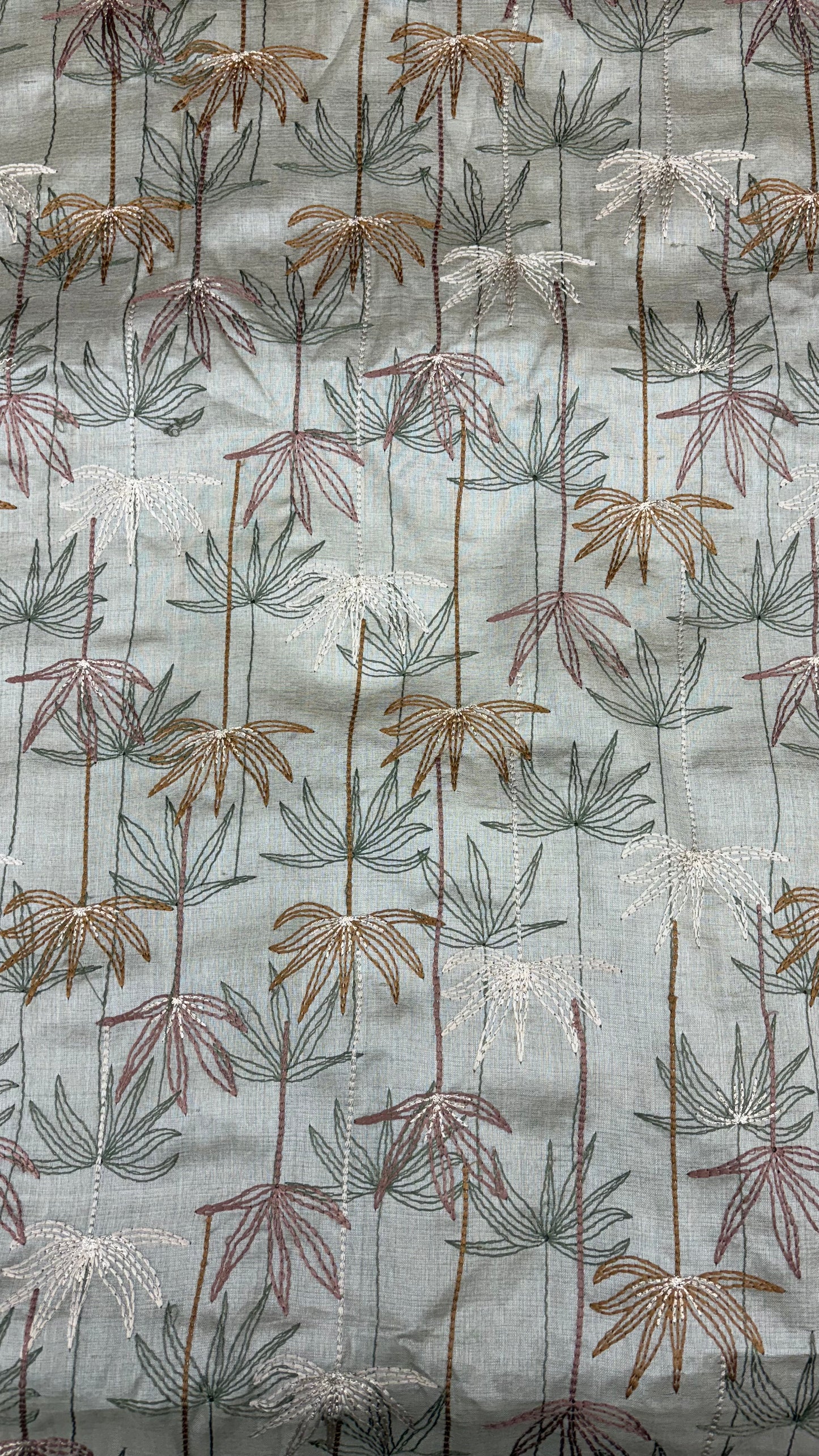 Tusser Silk Embroidery