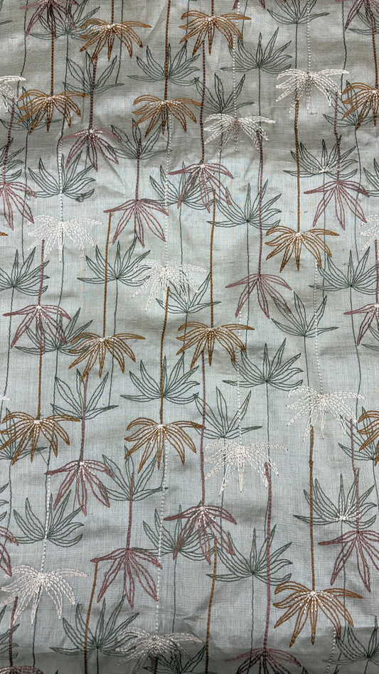 Tusser Silk Embroidery