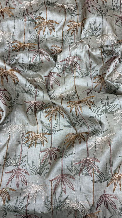 Tusser Silk Embroidery