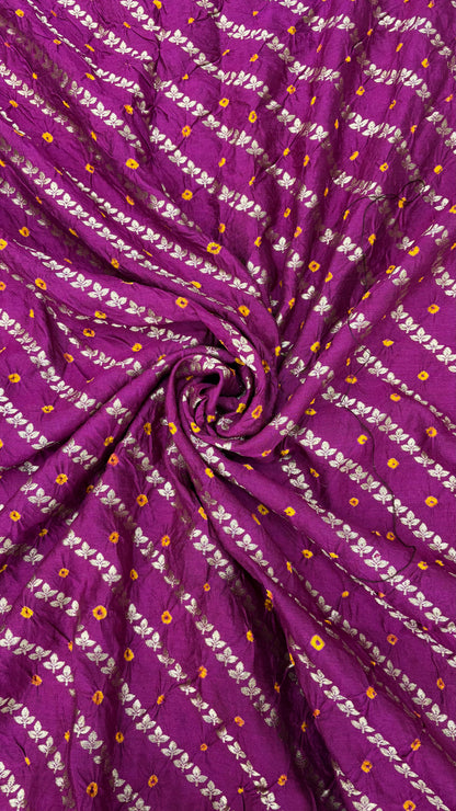Chiniya Silk Banarasi With Bandhani